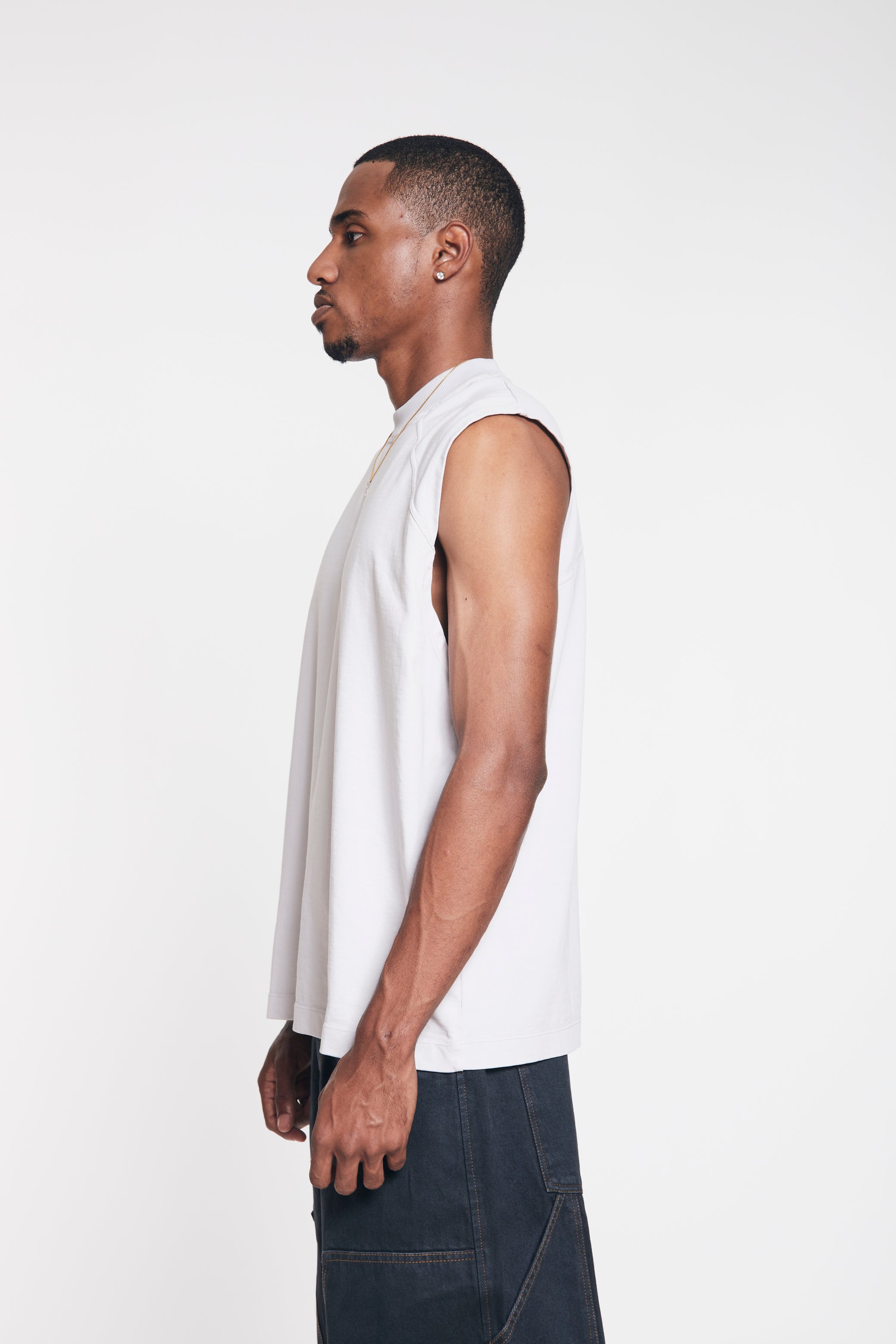 Camiseta HeavyWeight Manga Cero - Glacier Blue