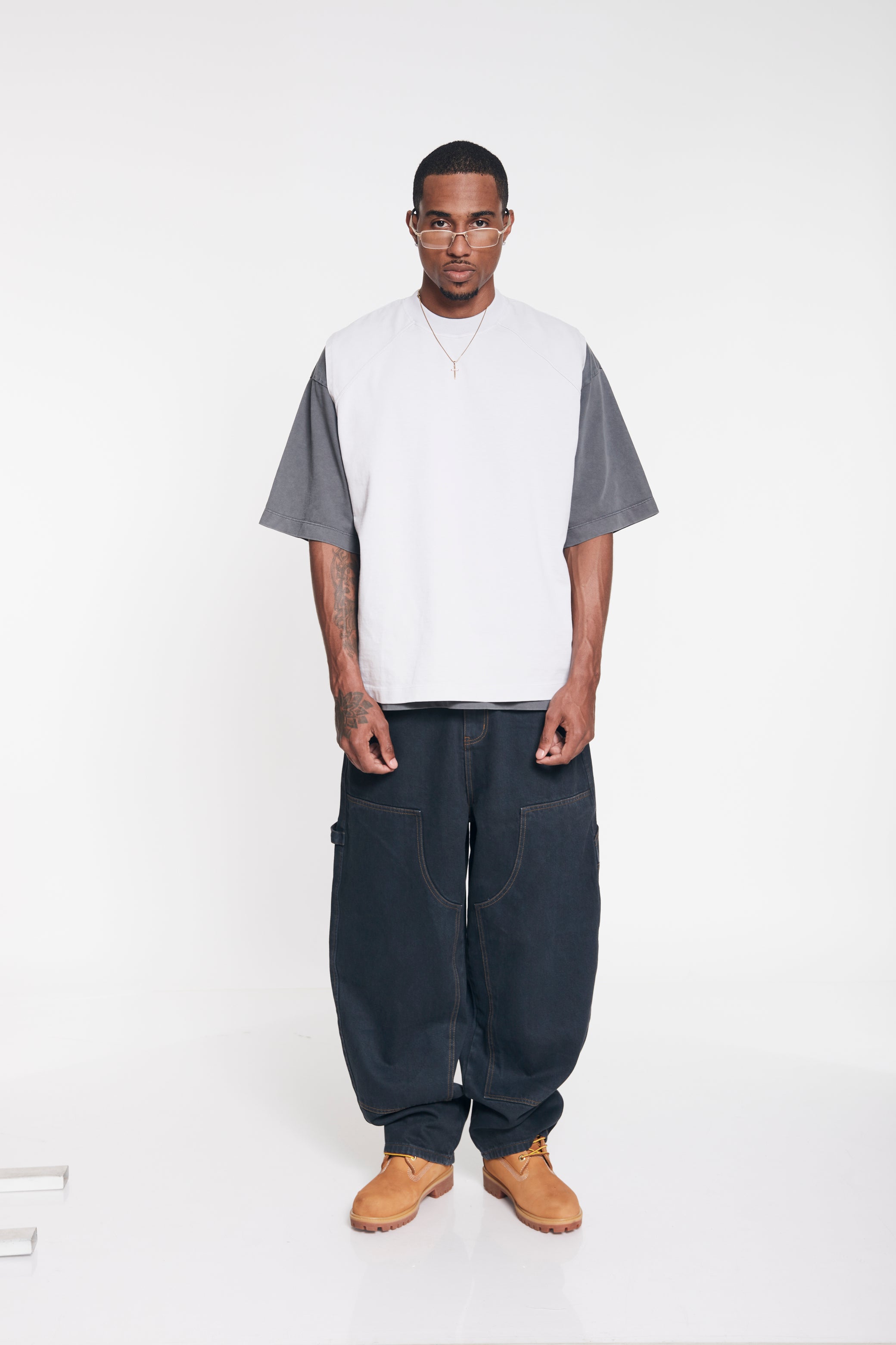 Heavyweight Oversized Tee - Washed Grey