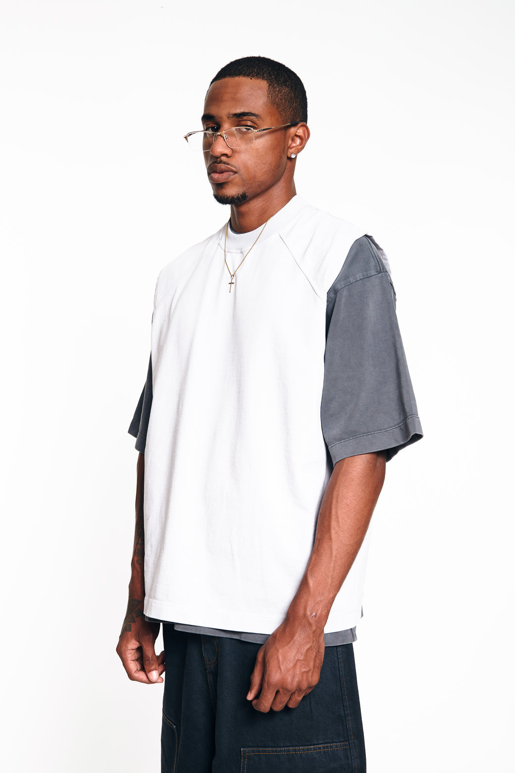 Heavyweight Oversized Tee - Washed Grey