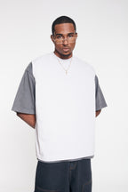 Camiseta HeavyWeight Manga Cero - Glacier Blue