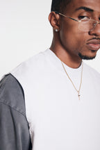 Camiseta HeavyWeight Manga Cero - Glacier Blue