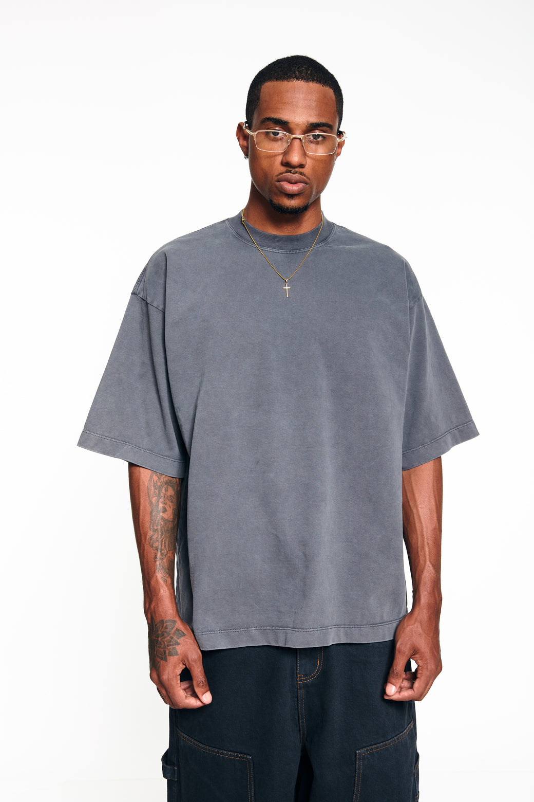 Heavyweight Oversized Tee - Washed Grey