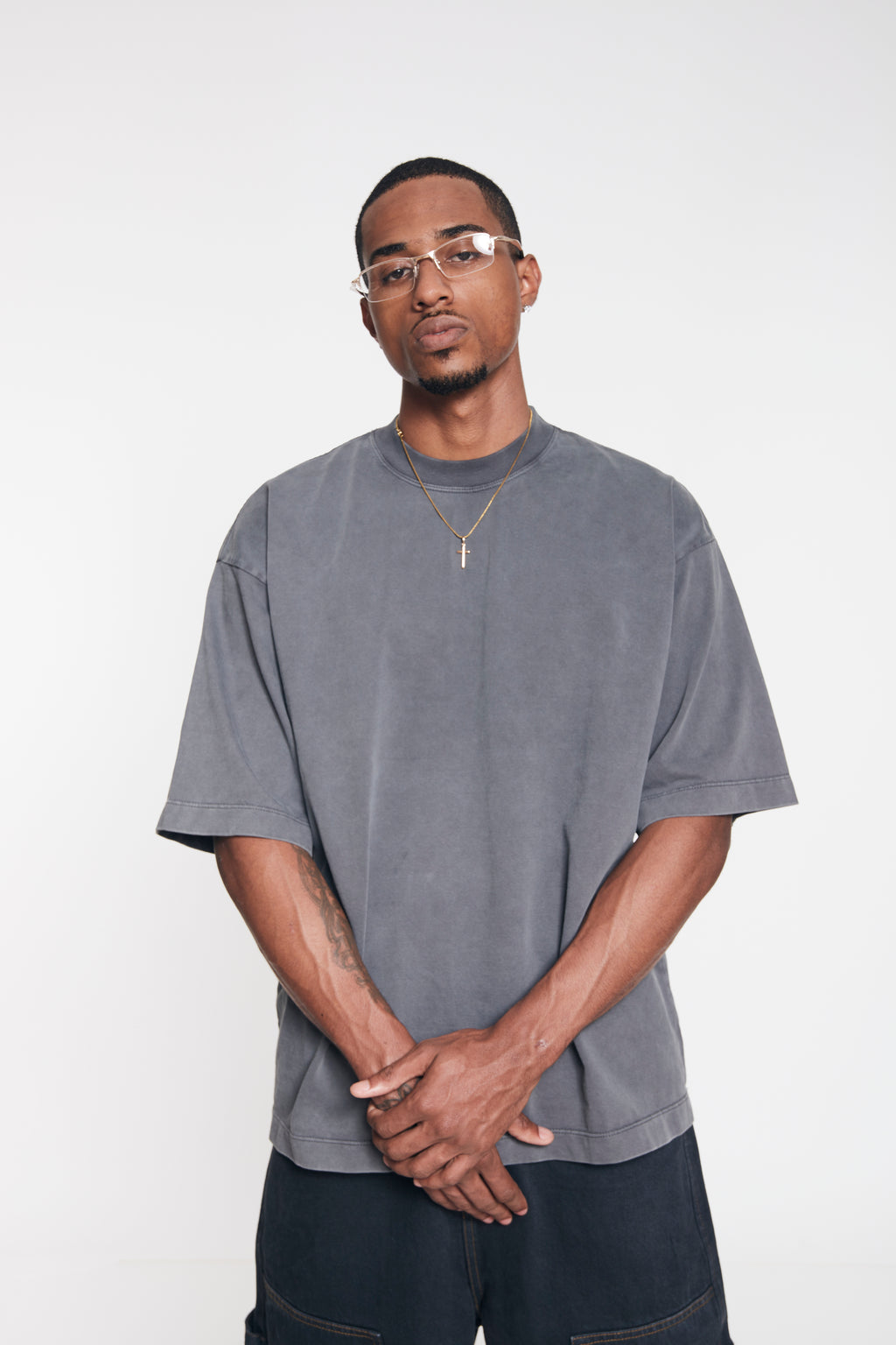 Heavyweight Oversized Tee - Washed Grey