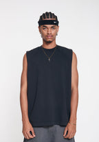 Camiseta HeavyWeight Manga Cero - Washed Blue