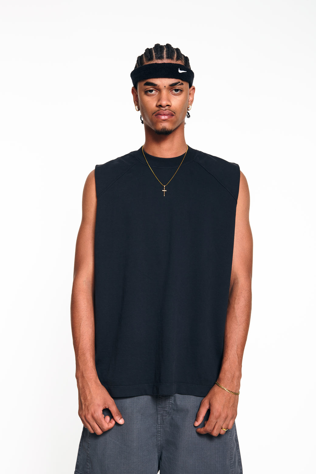 Camiseta HeavyWeight Manga Cero - Washed Blue