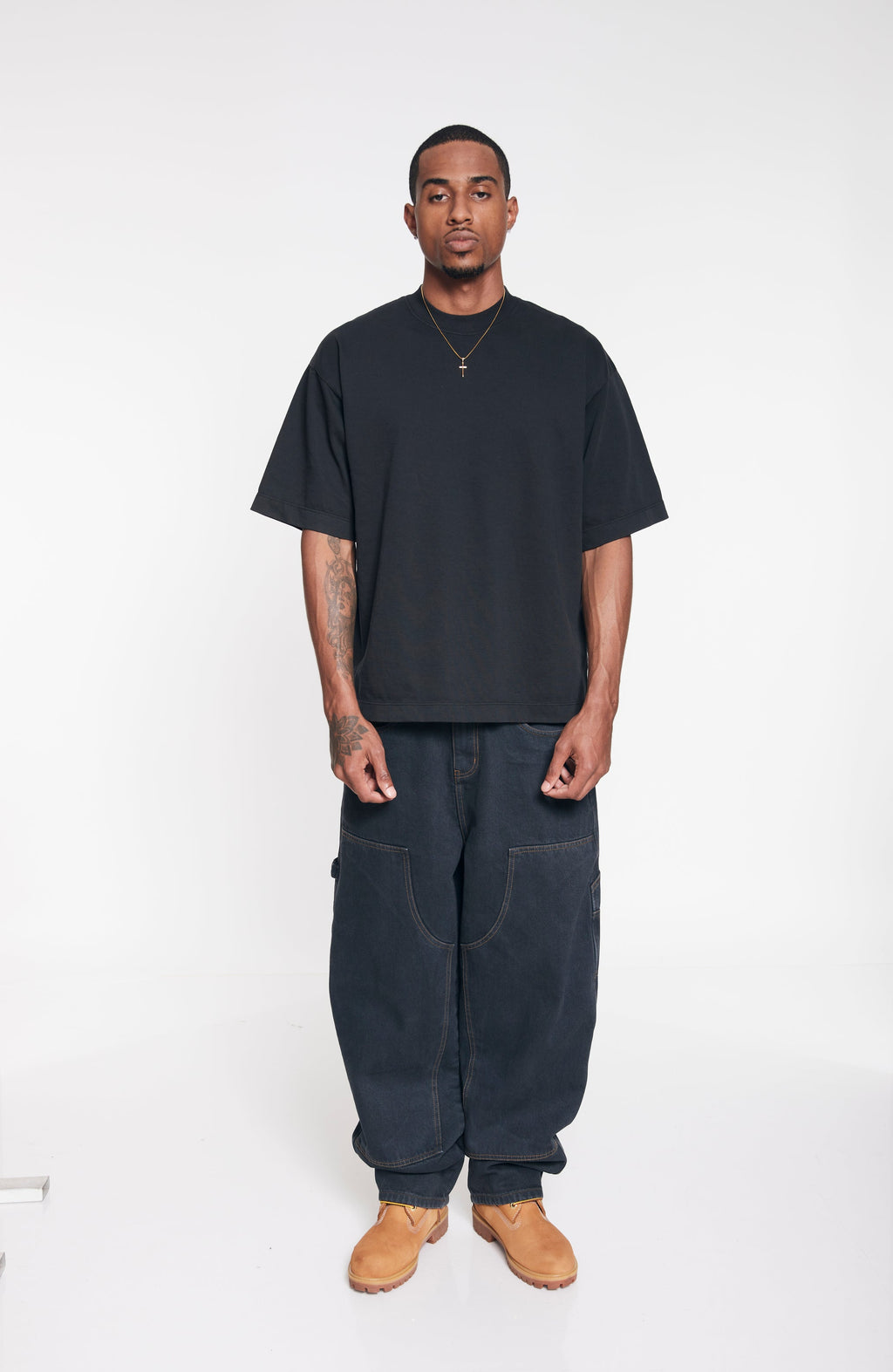 Heavyweight Oversized Tee - Washed Black