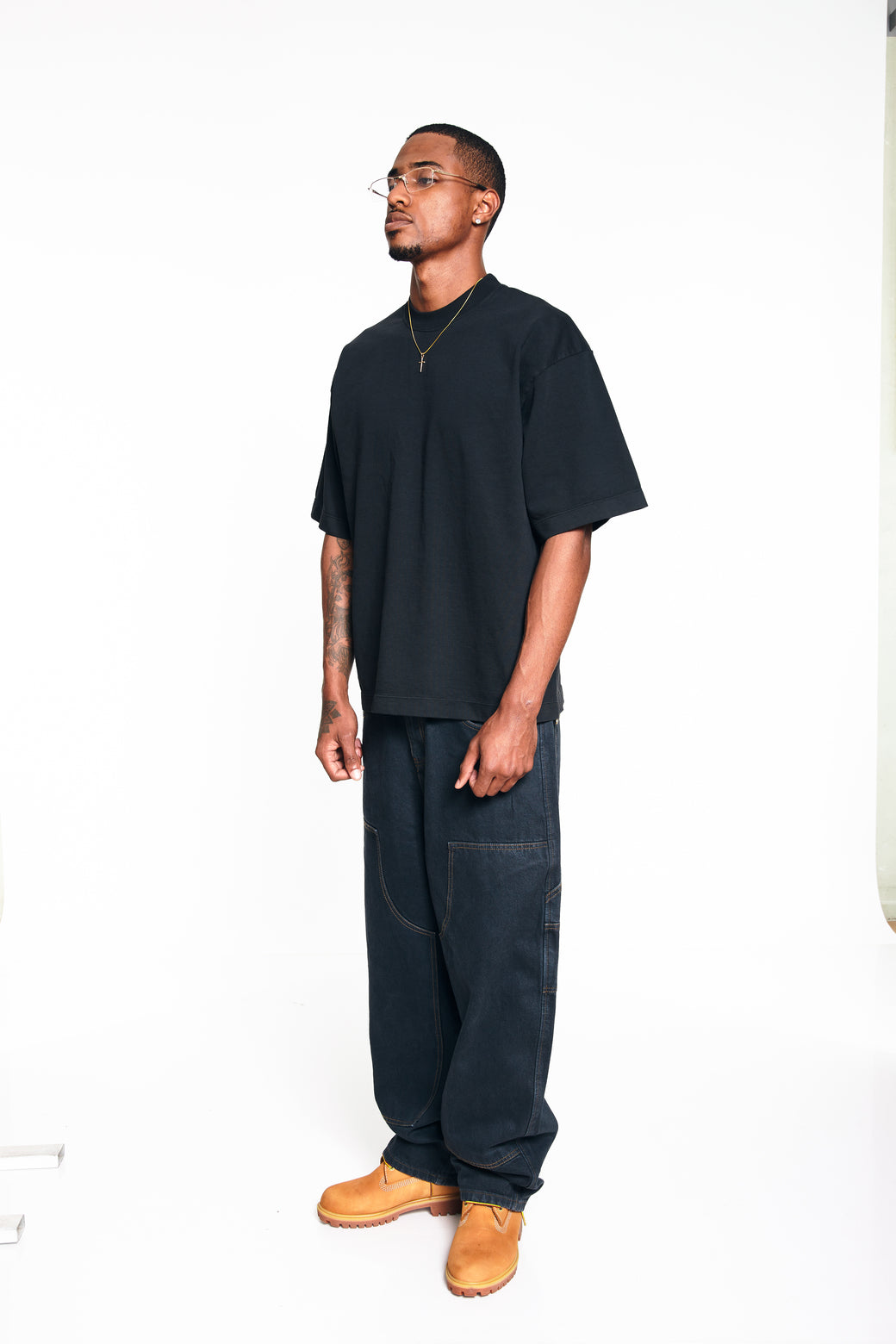 Heavyweight Oversized Tee - Washed Black