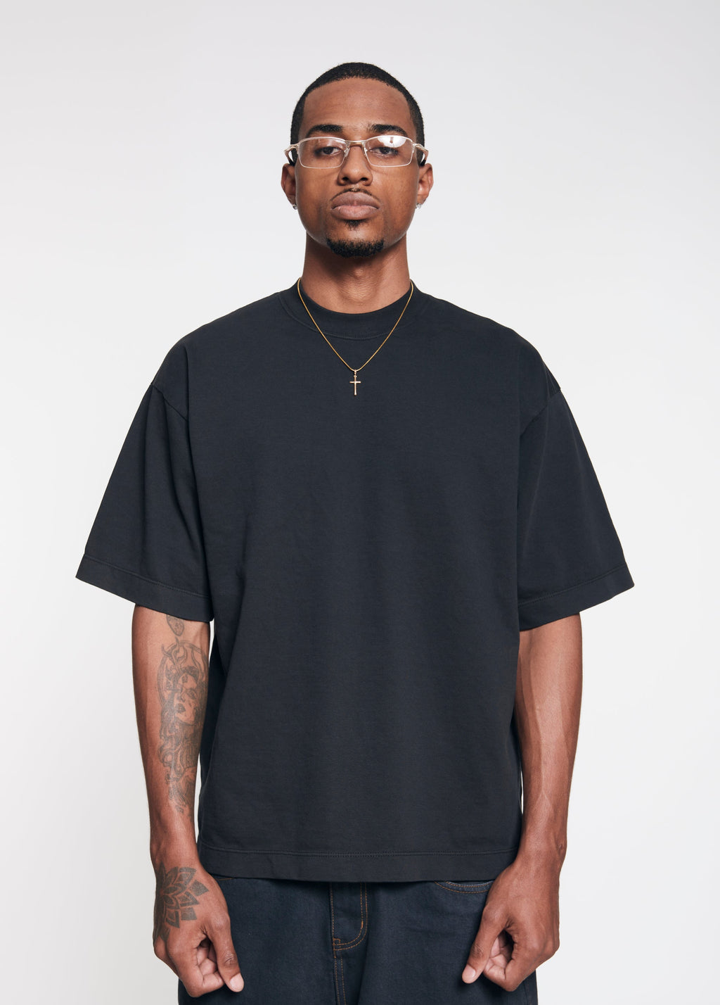 Heavyweight Oversized Tee - Washed Black