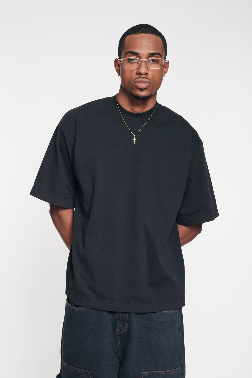 Heavyweight Oversized Tee - Washed Black