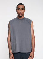 Camiseta HeavyWeight Manga Cero - Washed Grey