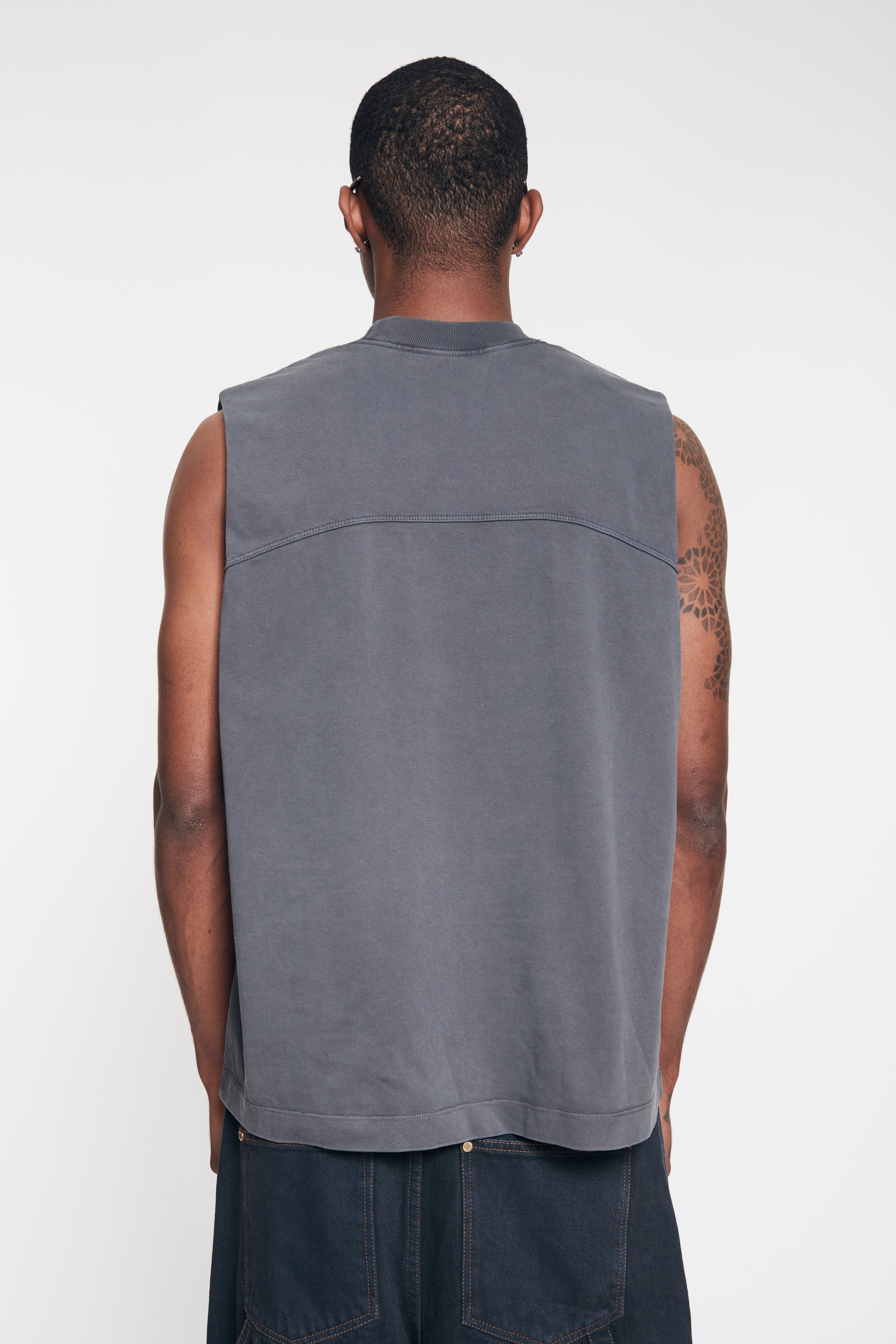 Camiseta HeavyWeight Manga Cero - Washed Grey