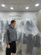 HeavyWeight Hoodie - washed Grey