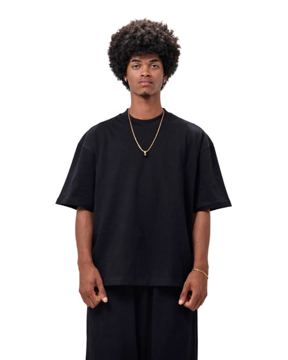 Polo Boxy fit - Negro premium