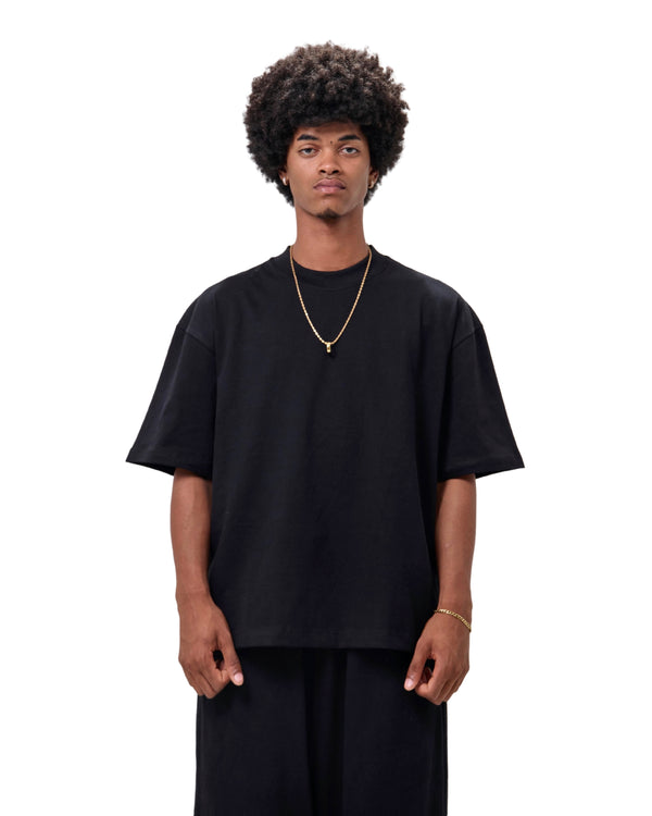 New polo Boxy fit - Negro premium