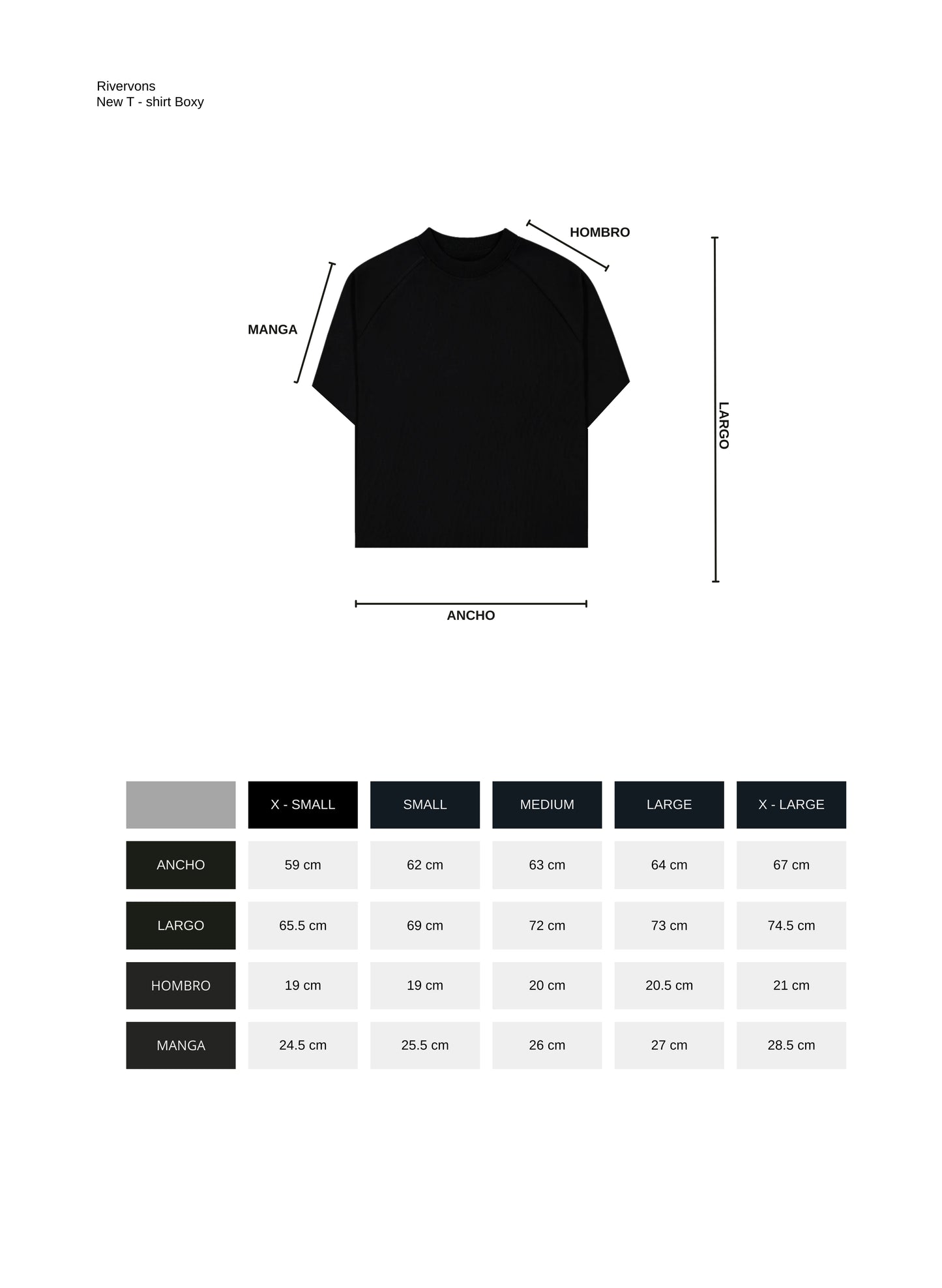 Polo Boxy fit - Negro premium