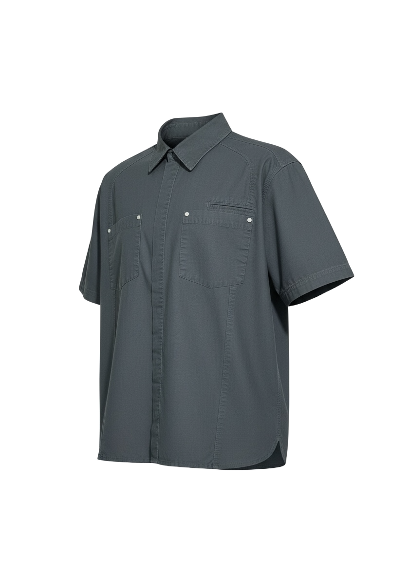 Camisa Cargo - Washed Grey
