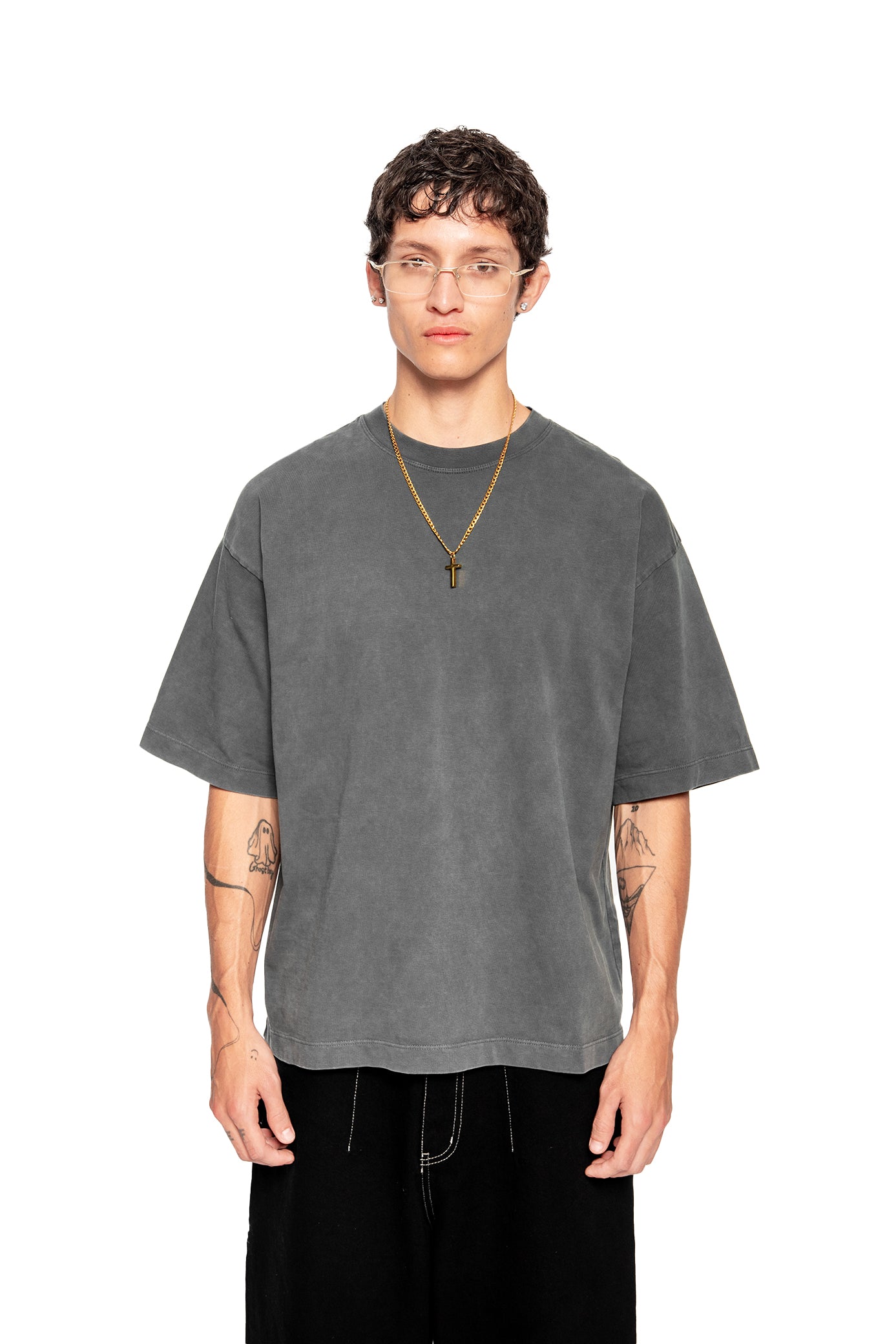 Heavyweight Oversized Tee - Washed Grey