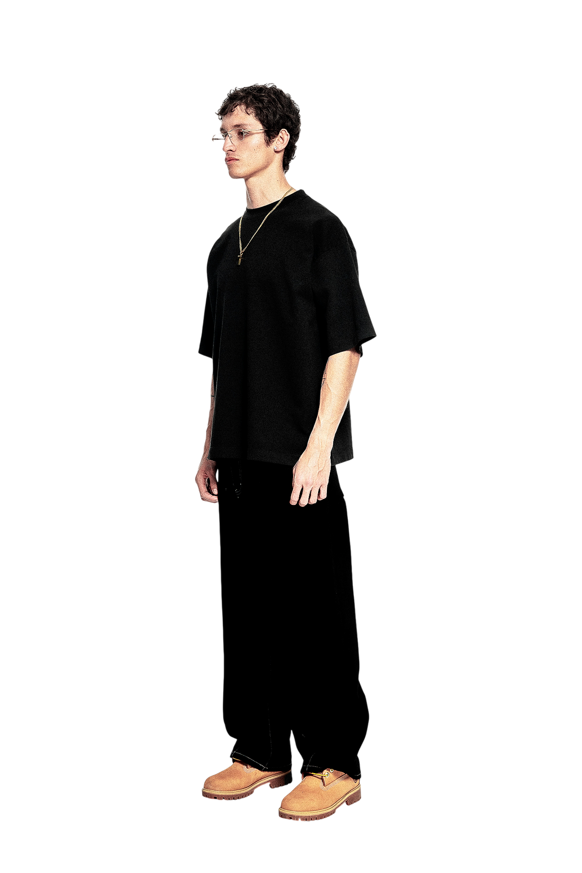 Middleweight Oversized Tee - Full Black