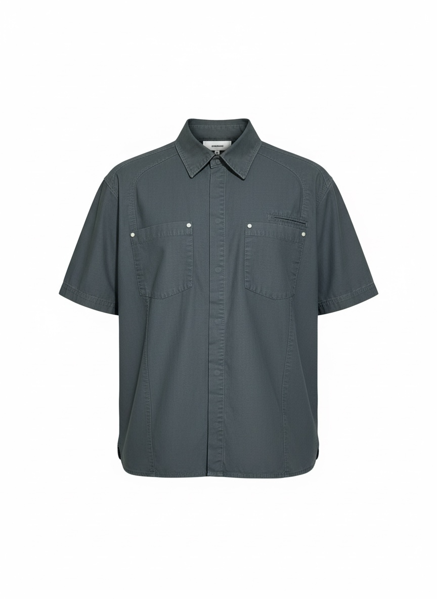 Camisa Cargo - Washed Grey