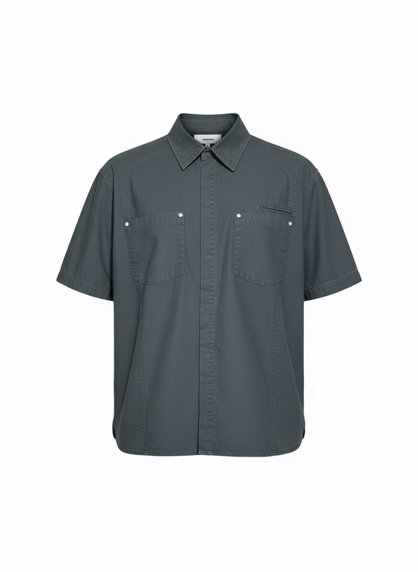 Camisa Cargo - Washed Grey