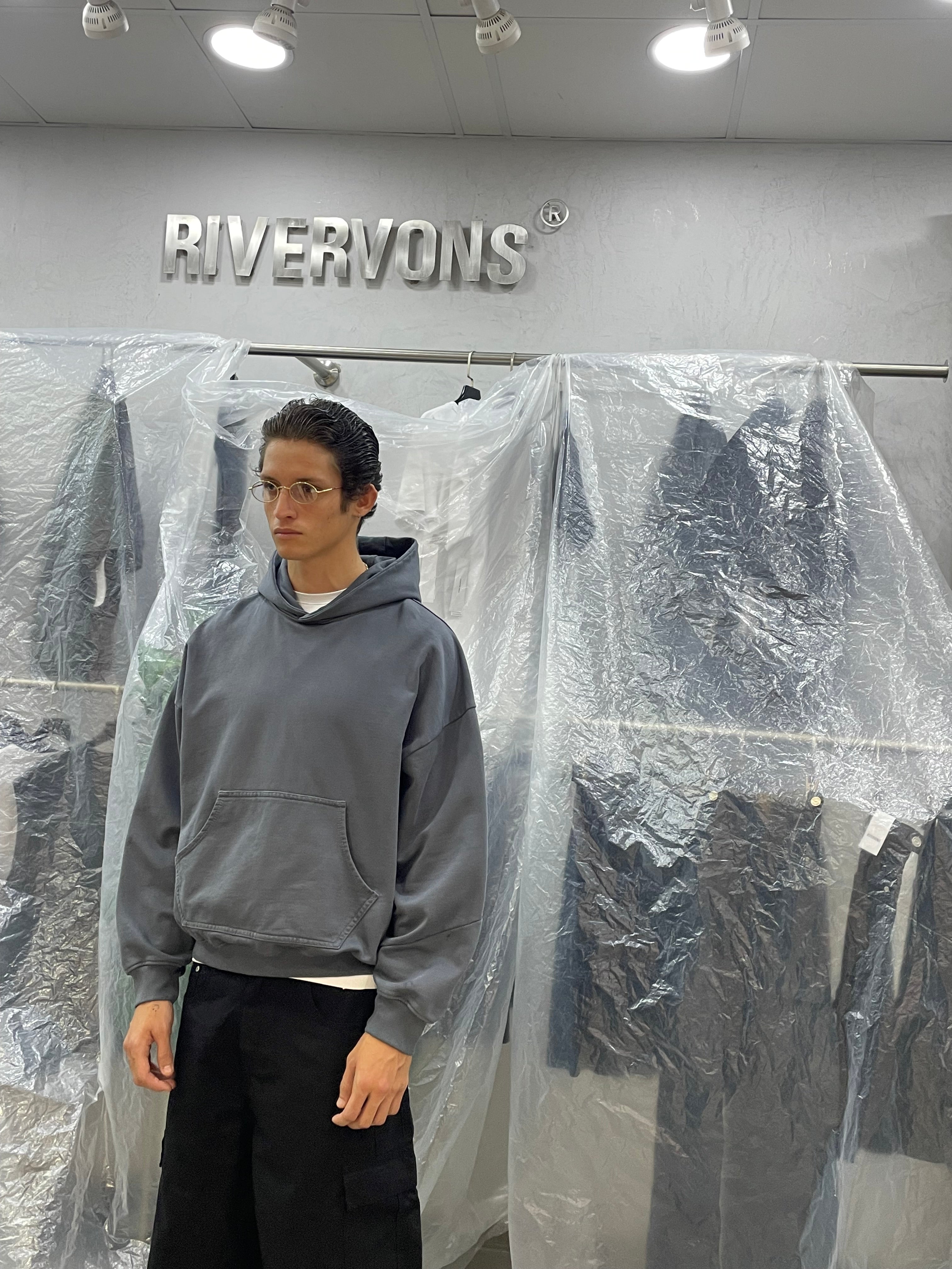 HeavyWeight Hoodie - washed Grey