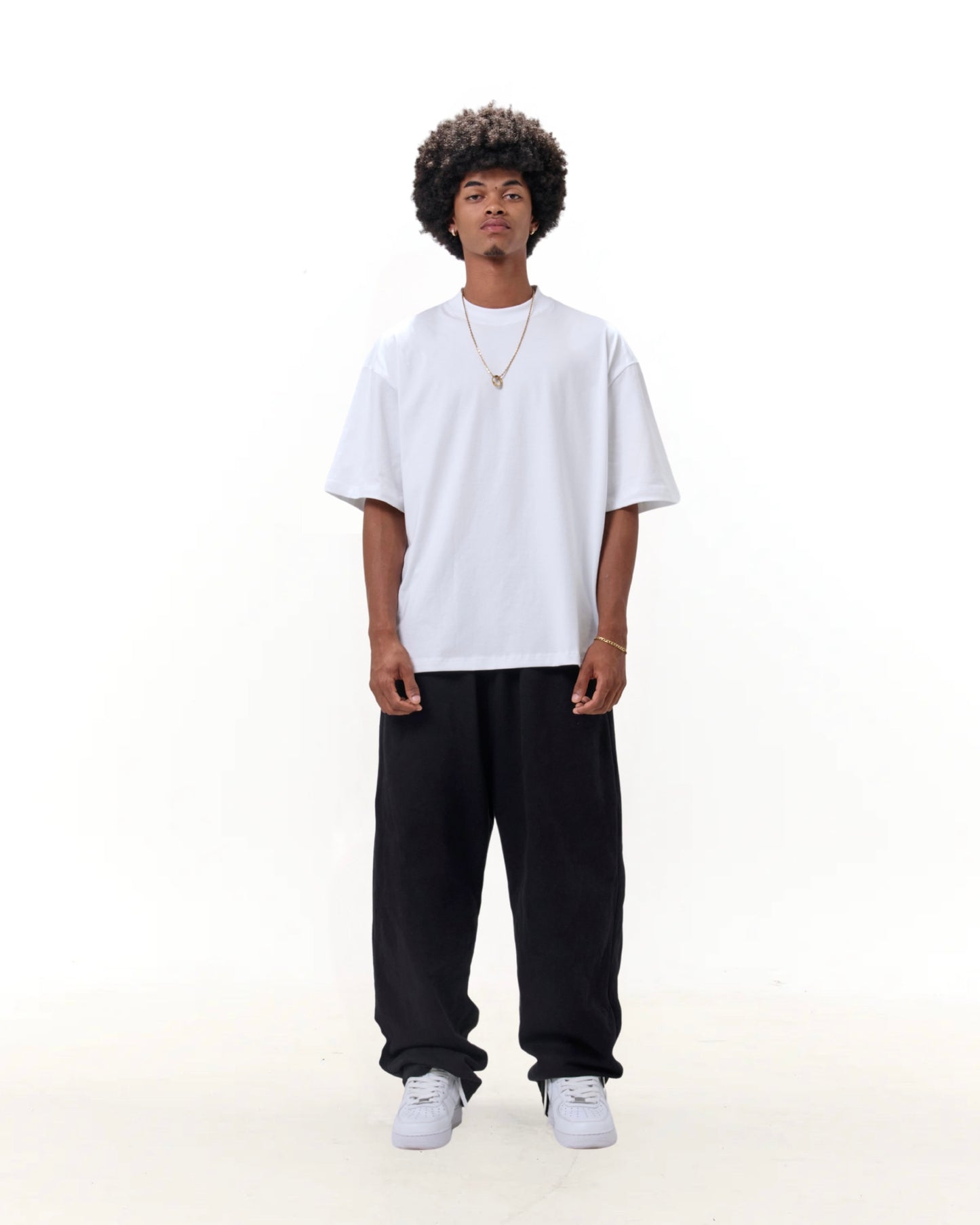 New polo Oversized - Blanco premium