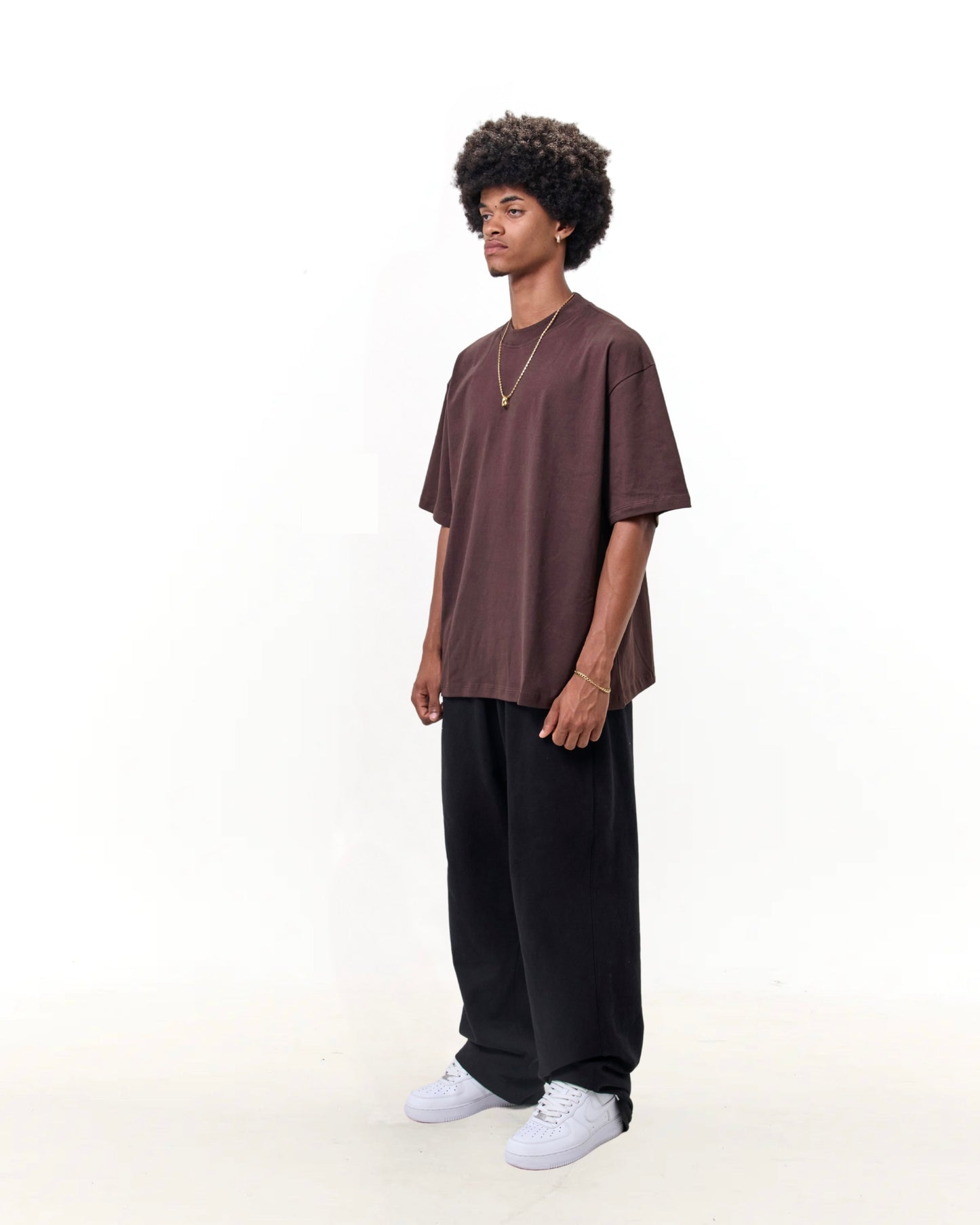 Polo Oversized - Marrón premium