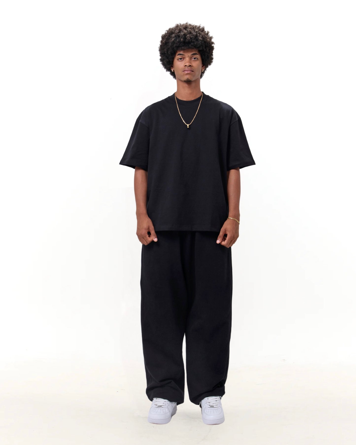 Polo Boxy fit - Negro premium