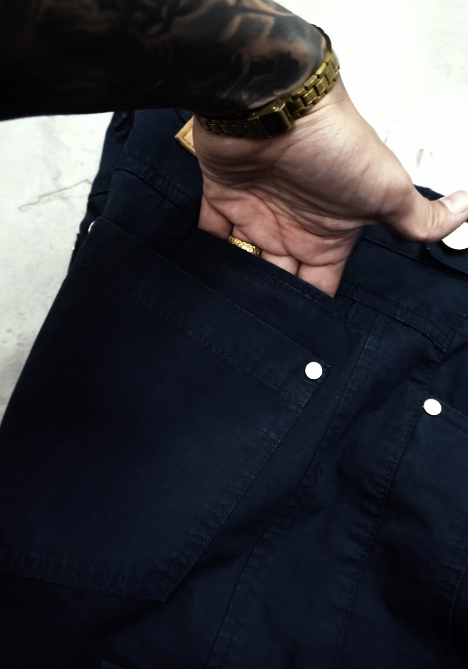 Pantalon Cargo - Negro