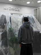 HeavyWeight Hoodie - washed Grey