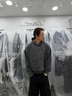 HeavyWeight Hoodie - washed Grey