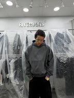 HeavyWeight Hoodie - washed Grey
