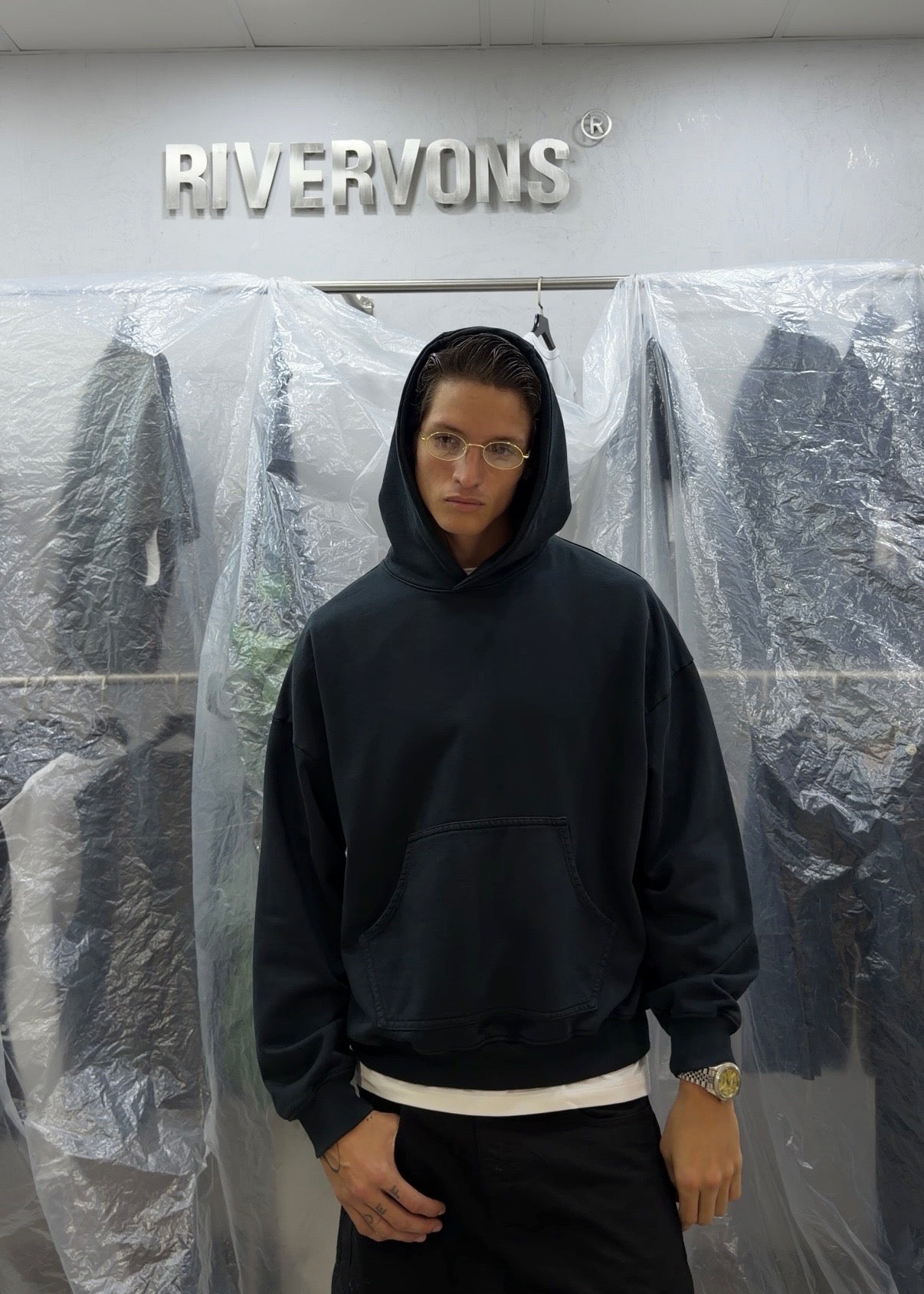HeavyWeight Hoodie - Washed Blue