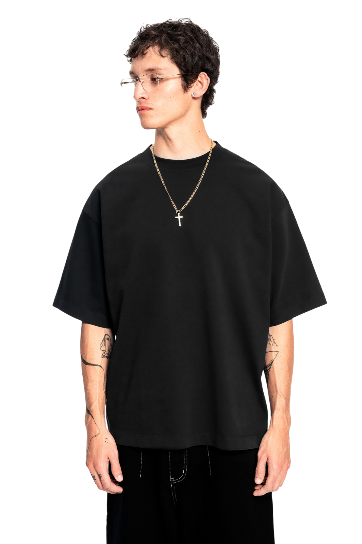 Middleweight Oversized Tee - Washed Black