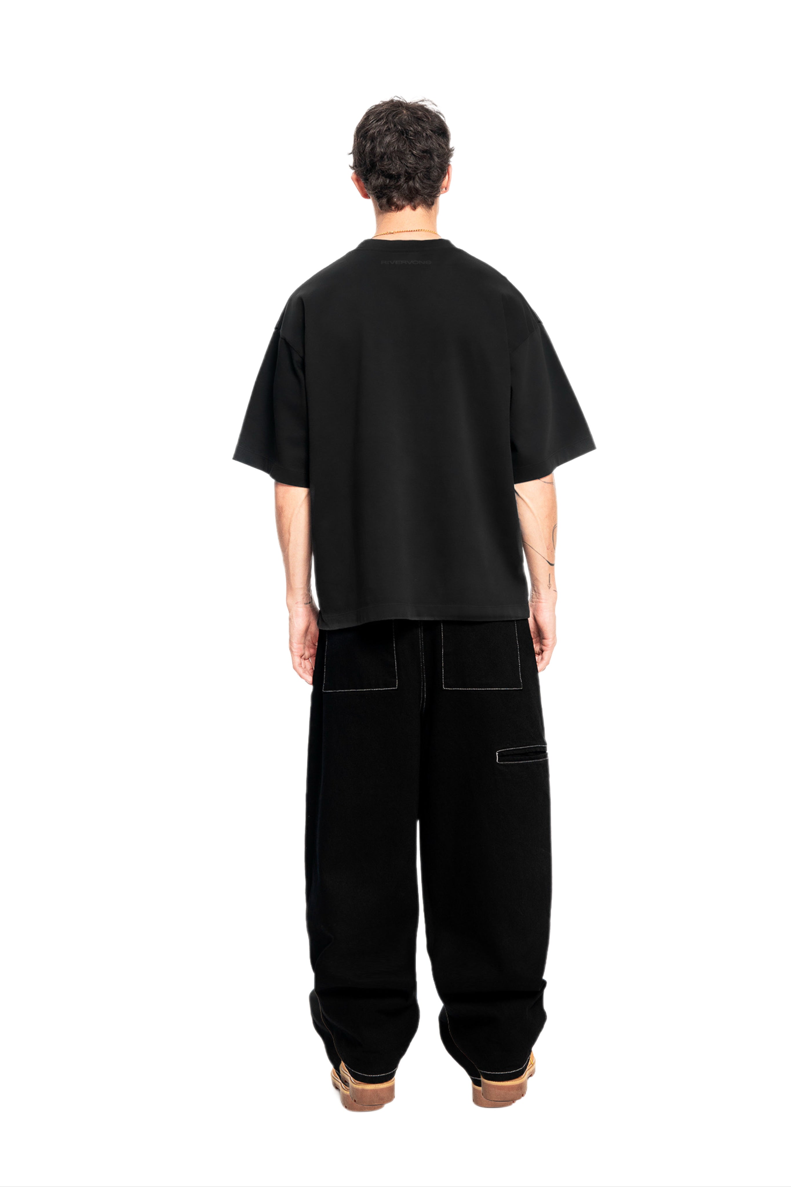 Middleweight Oversized Tee - Washed Black