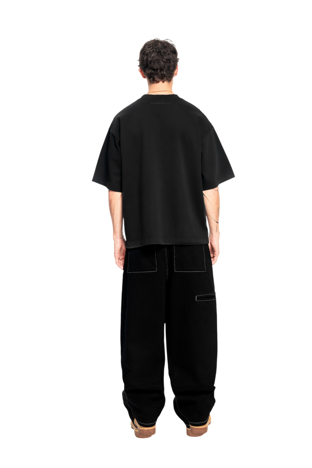 Middleweight Oversized Tee - Washed Black