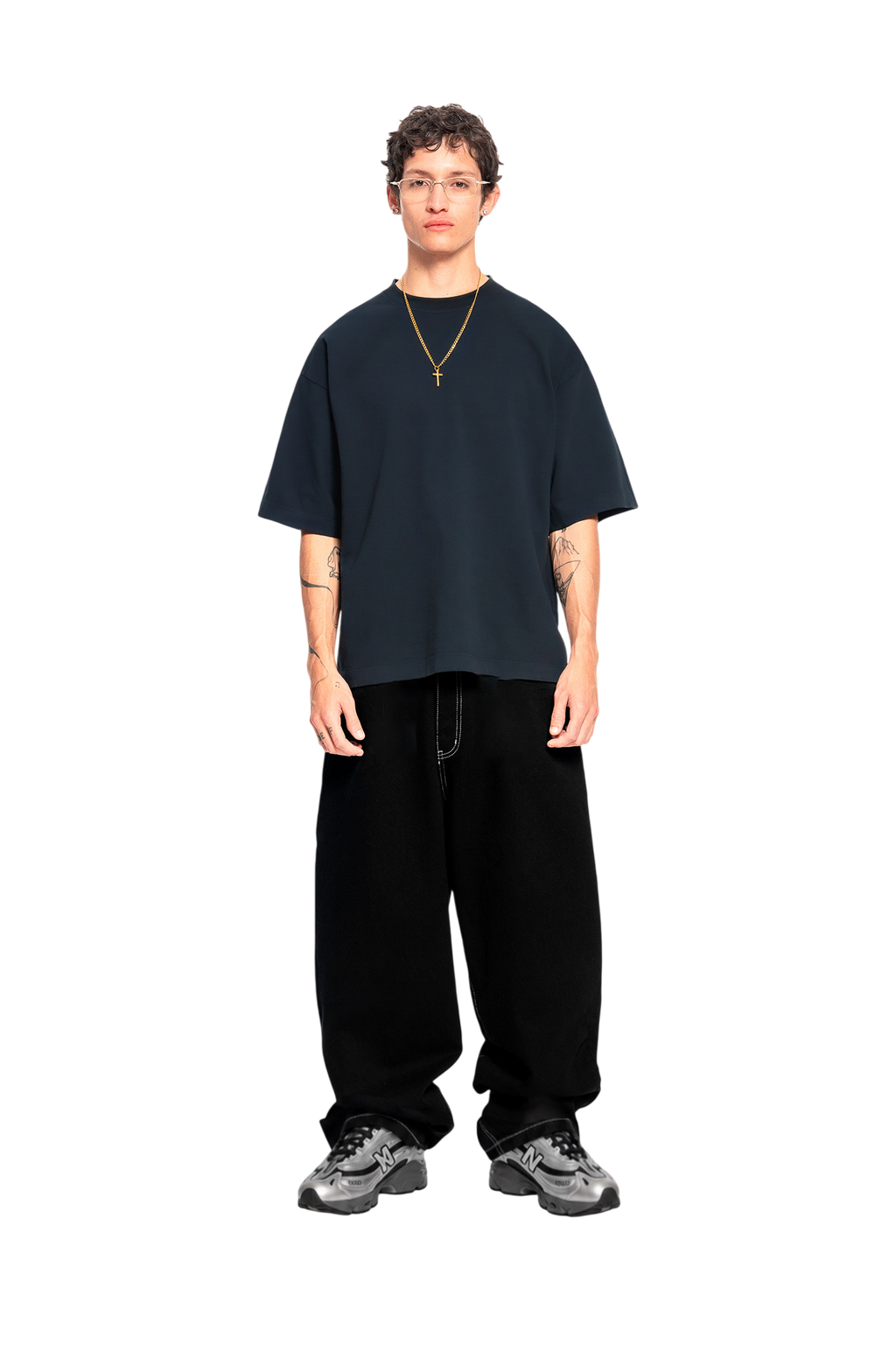Middleweight Oversized Tee - Washed Blue