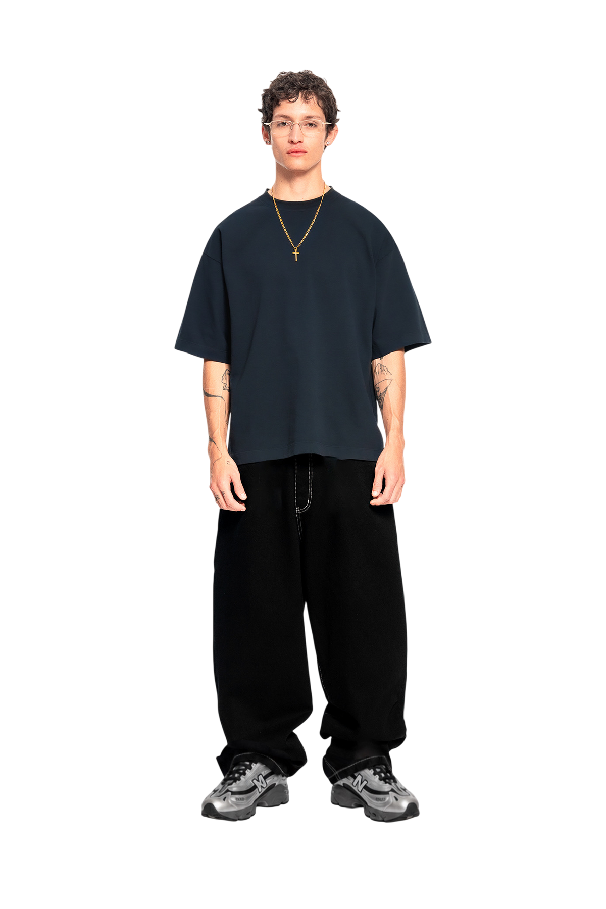 Middleweight Oversized Tee - Washed Blue