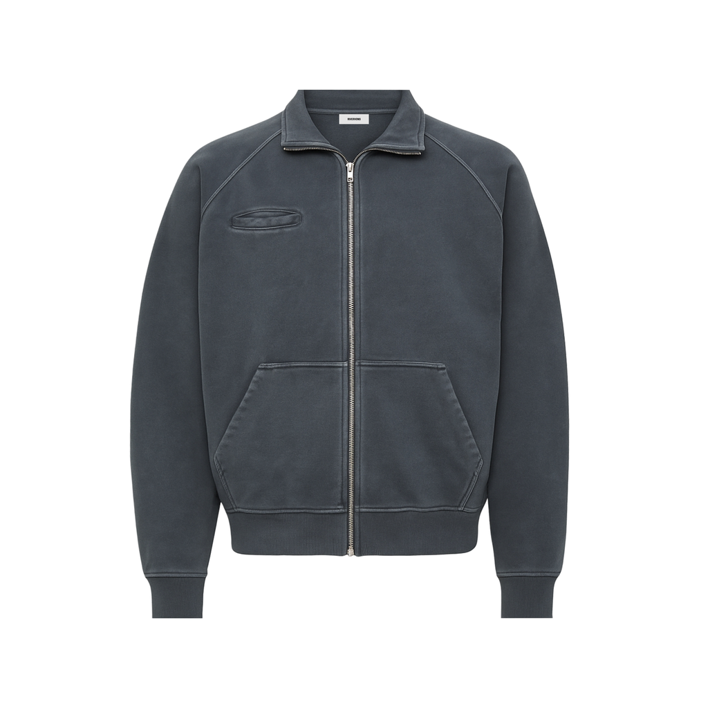 HeavyWeight Zipper - Washed Grey