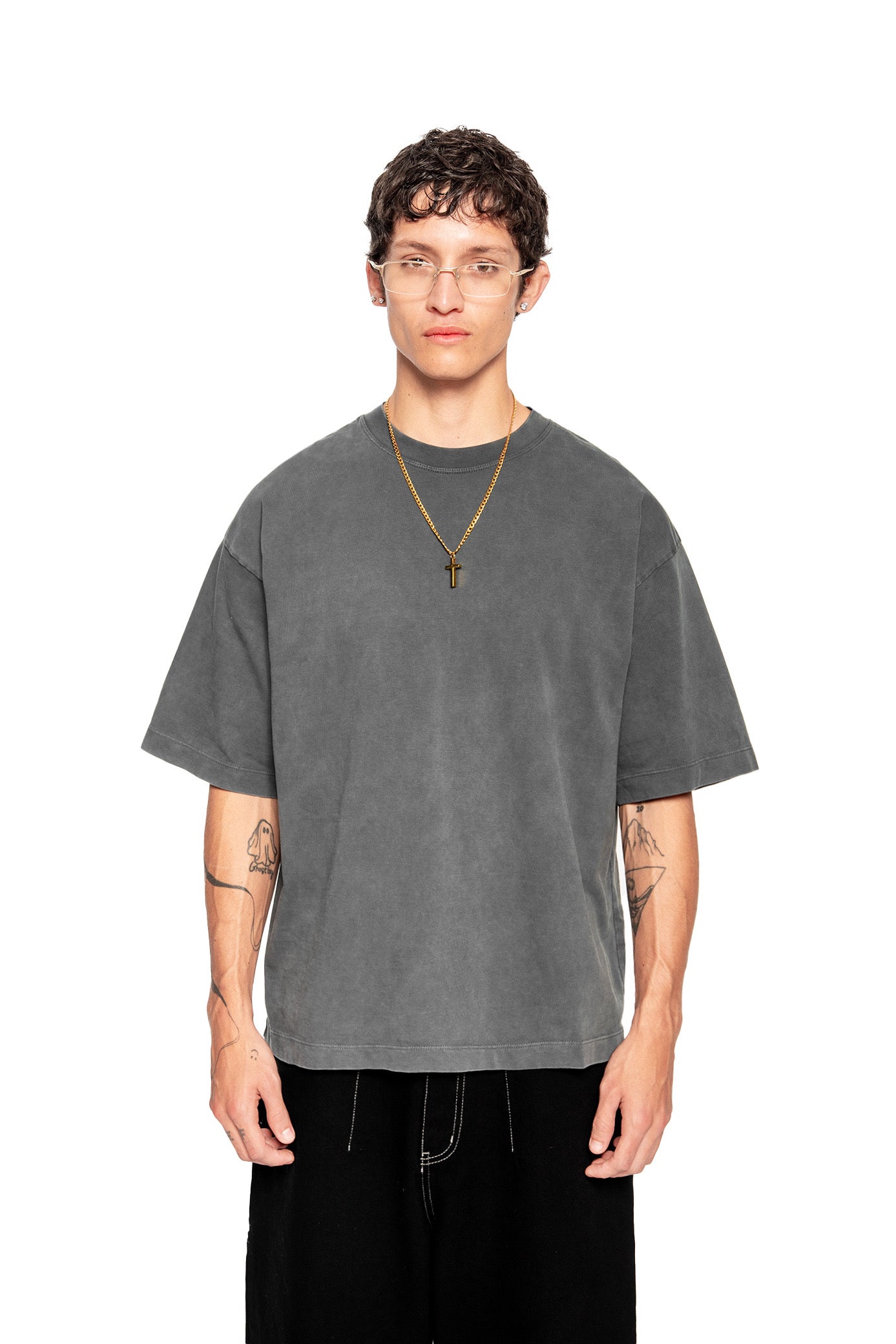 Middleweight Oversized Tee - Washed Grey