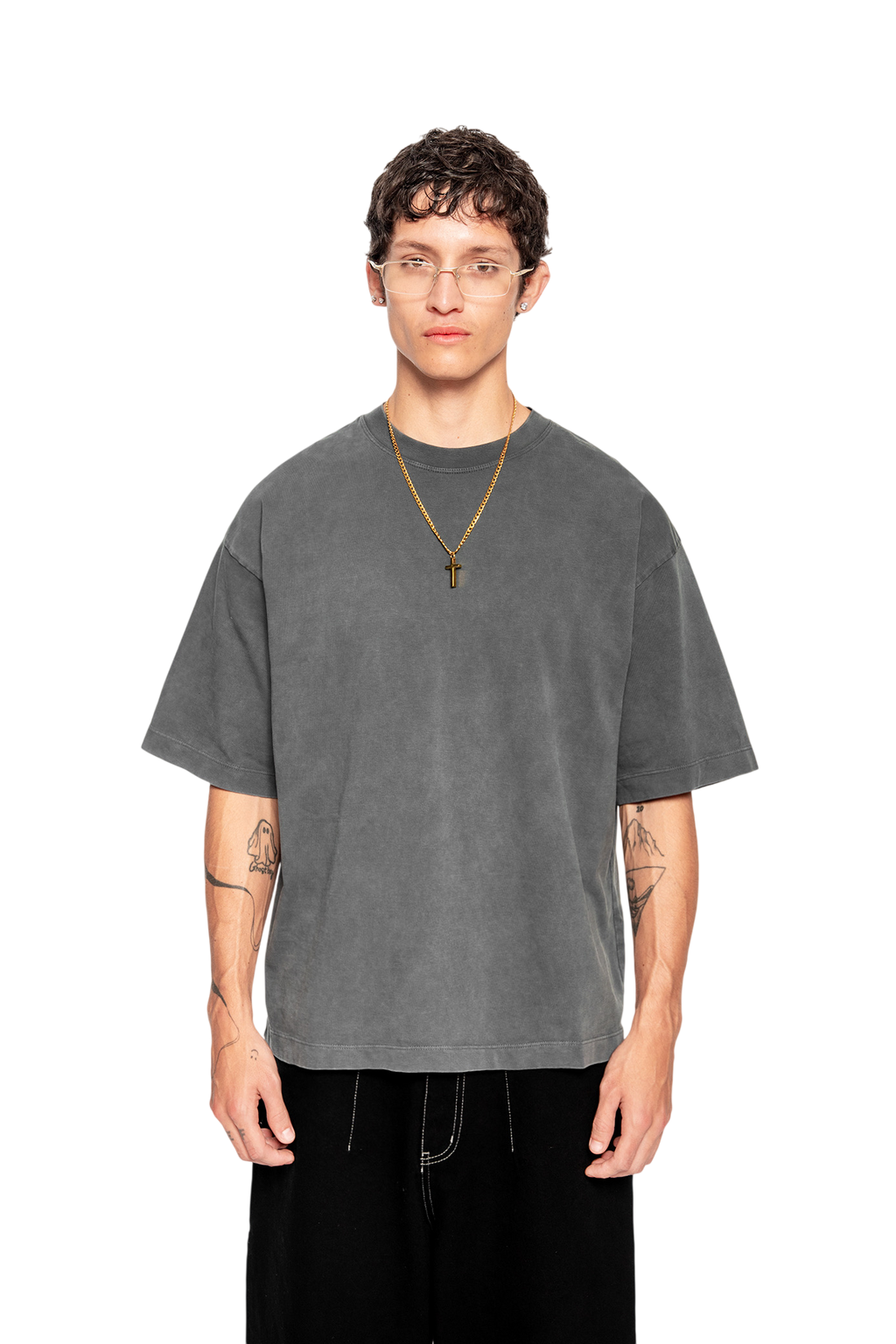 Middleweight Oversized Tee - Washed Grey