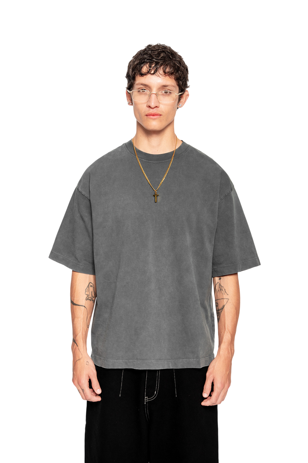 Middleweight Oversized Tee - Washed Grey