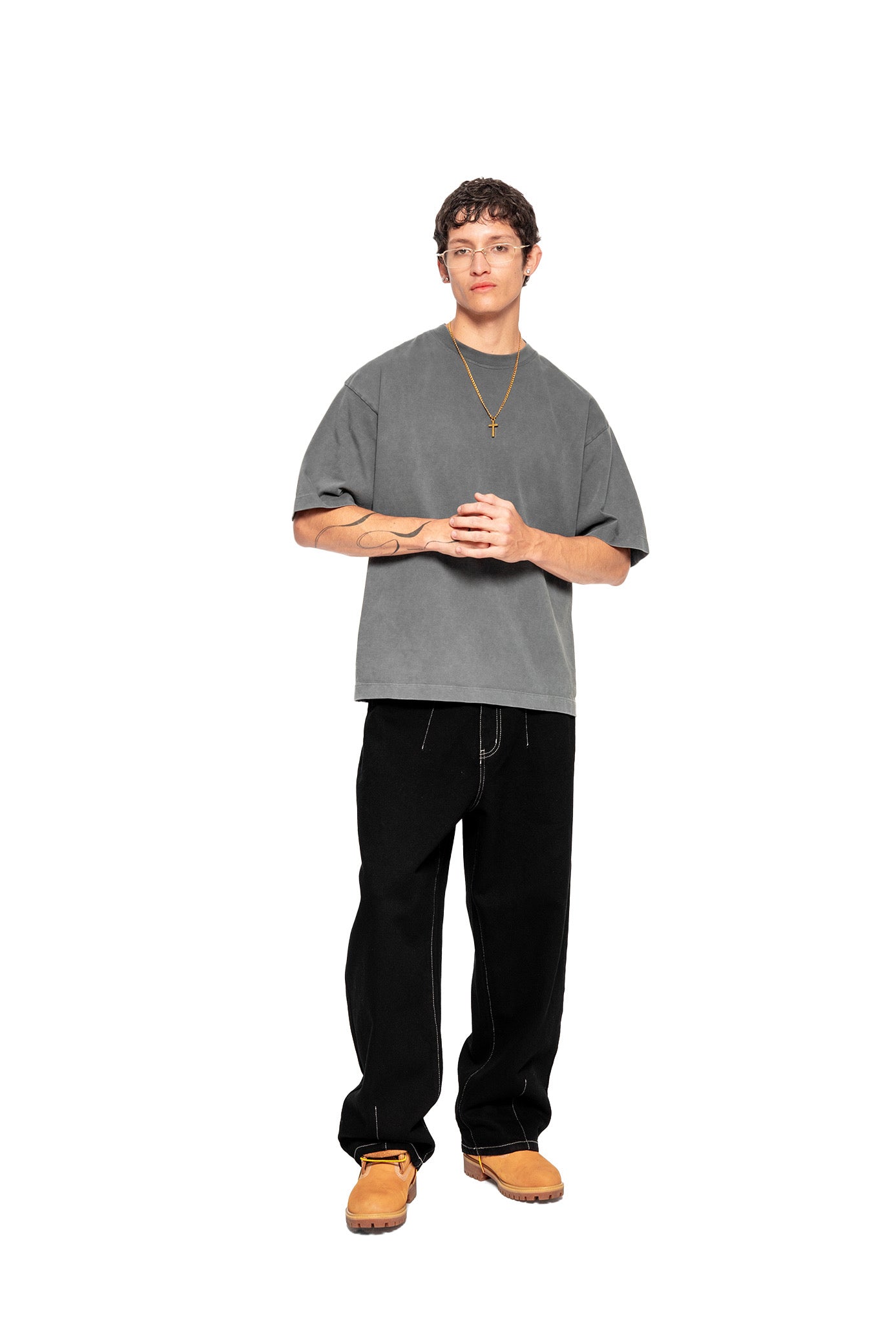 Middleweight Oversized Tee - Washed Grey