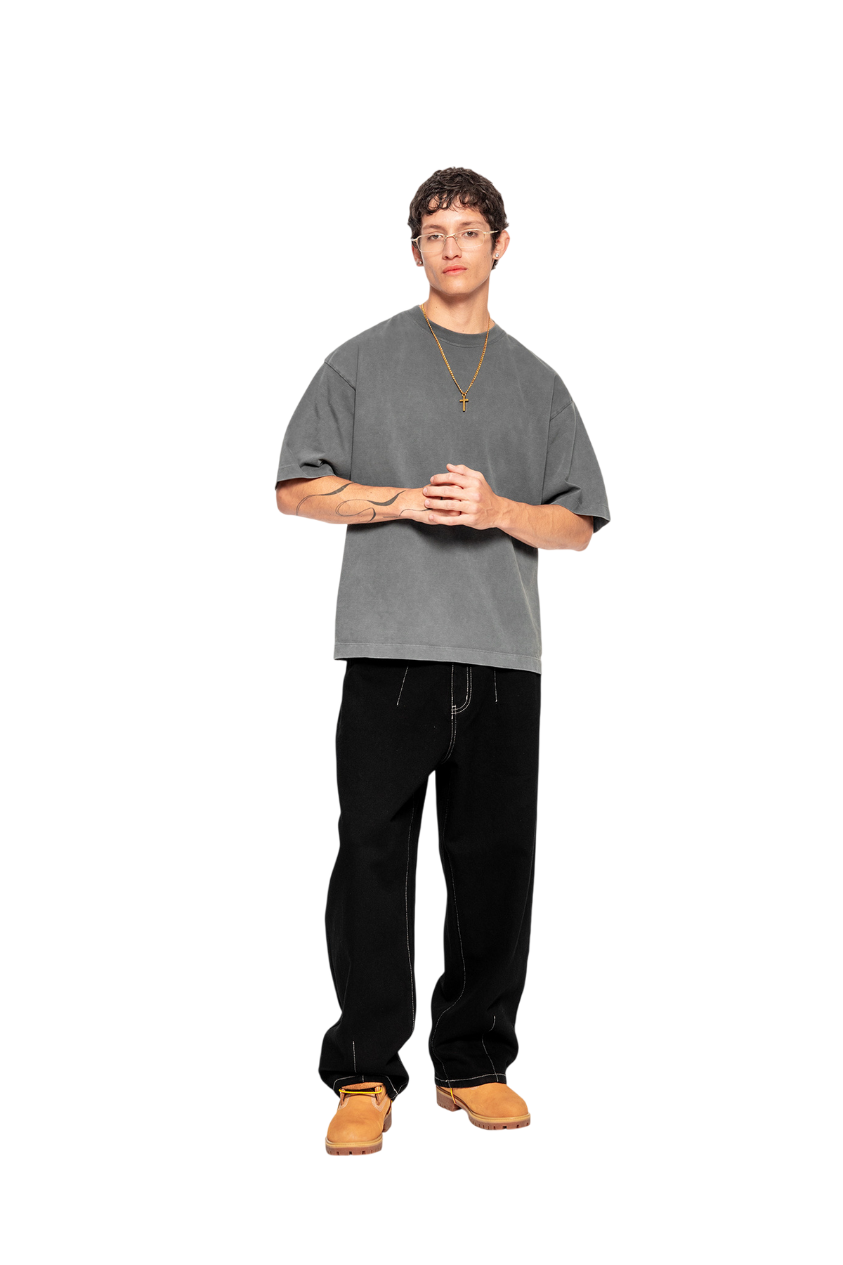 Middleweight Oversized Tee - Washed Grey