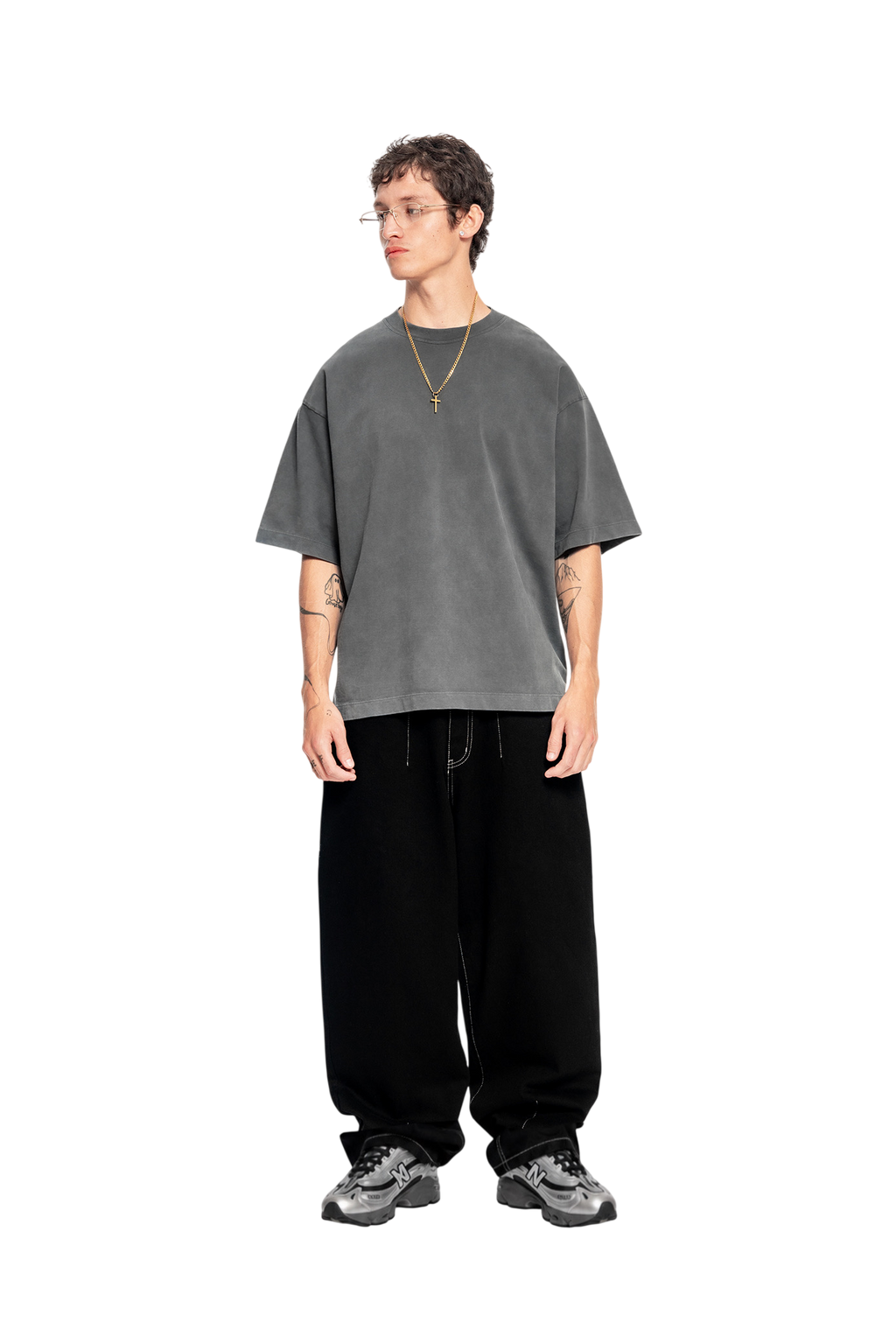Middleweight Oversized Tee - Washed Grey