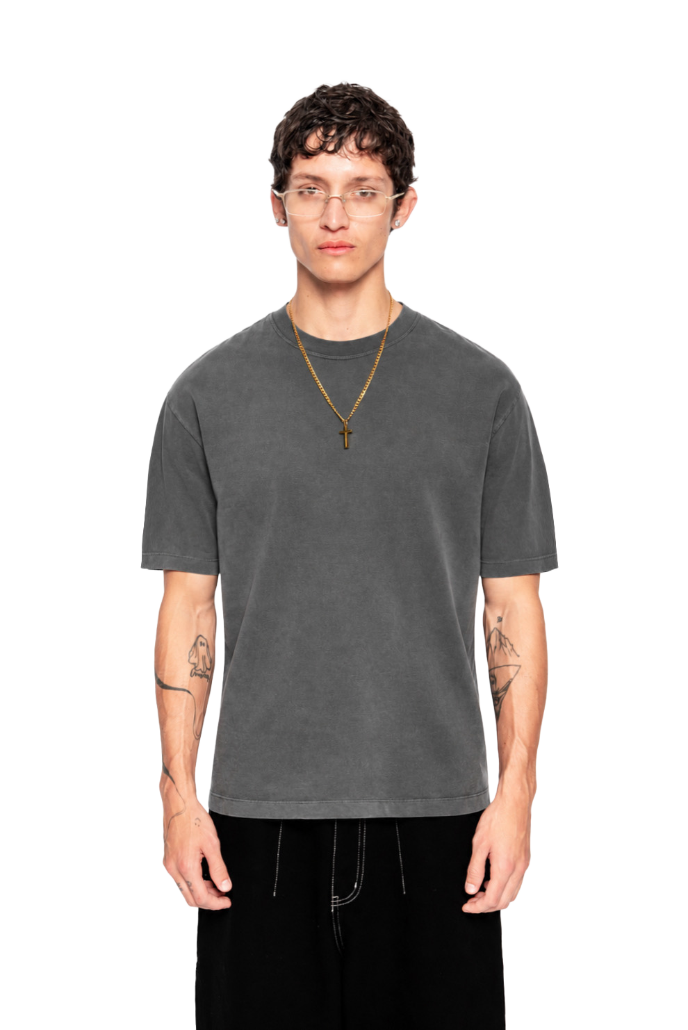 Middleweight Regular Tee - Washed Grey