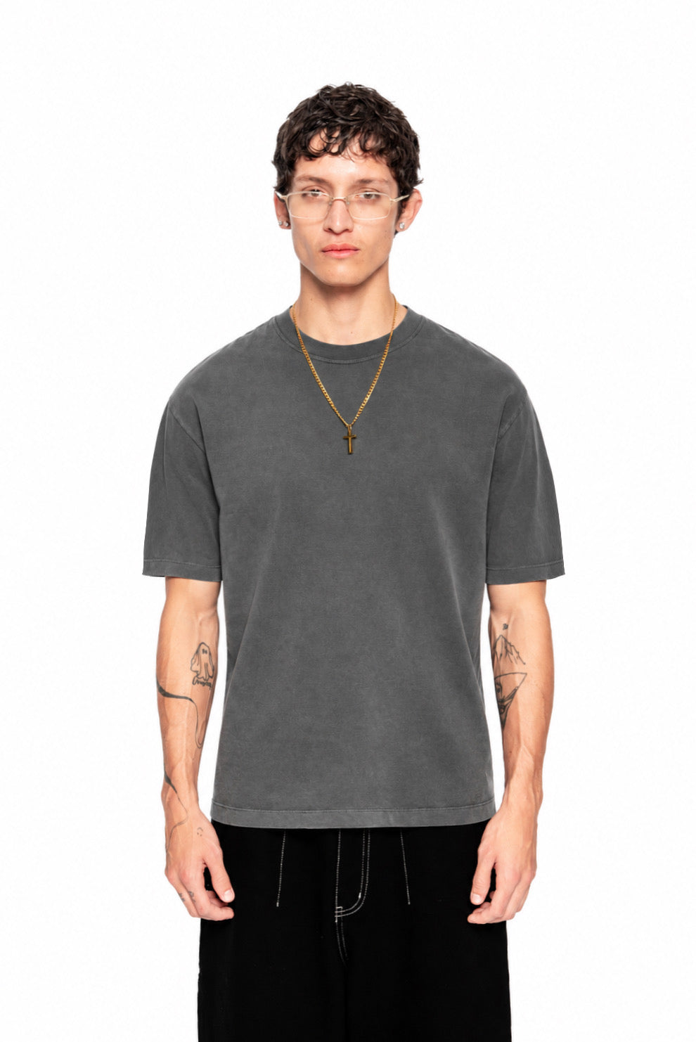 Middleweight Regular Tee - Washed Grey