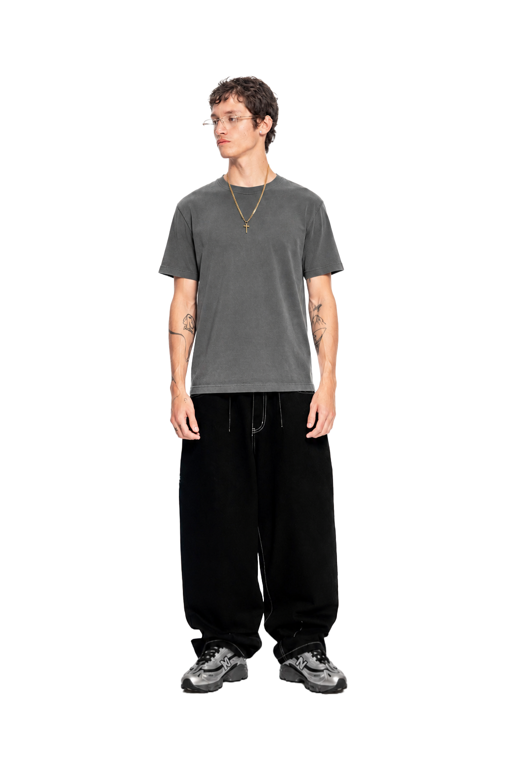 Middleweight Regular Tee - Washed Grey