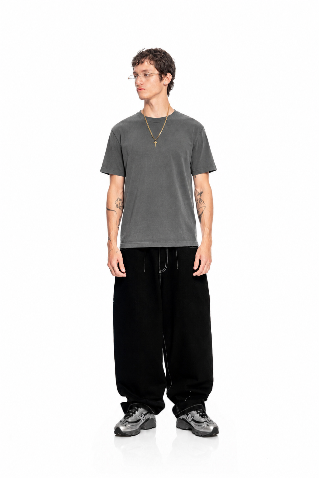 Middleweight Regular Tee - Washed Grey
