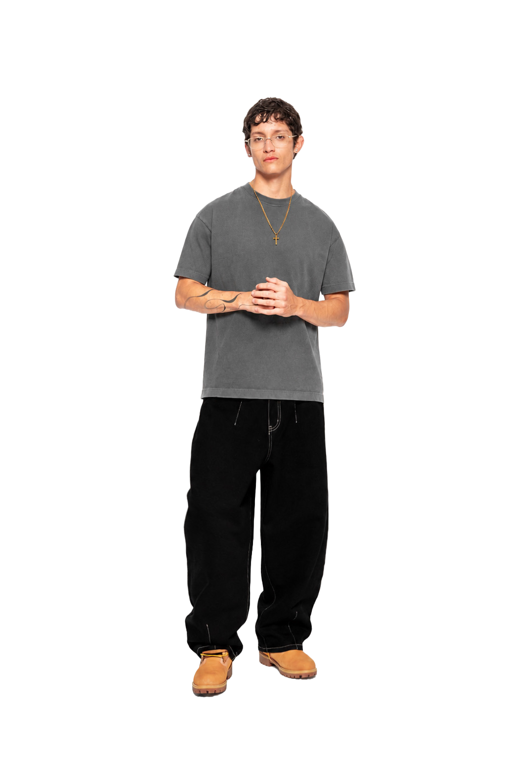 Middleweight Regular Tee - Washed Grey